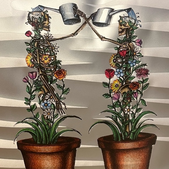 16” throw pillow. “help each other grow” - Picture 2 of 3